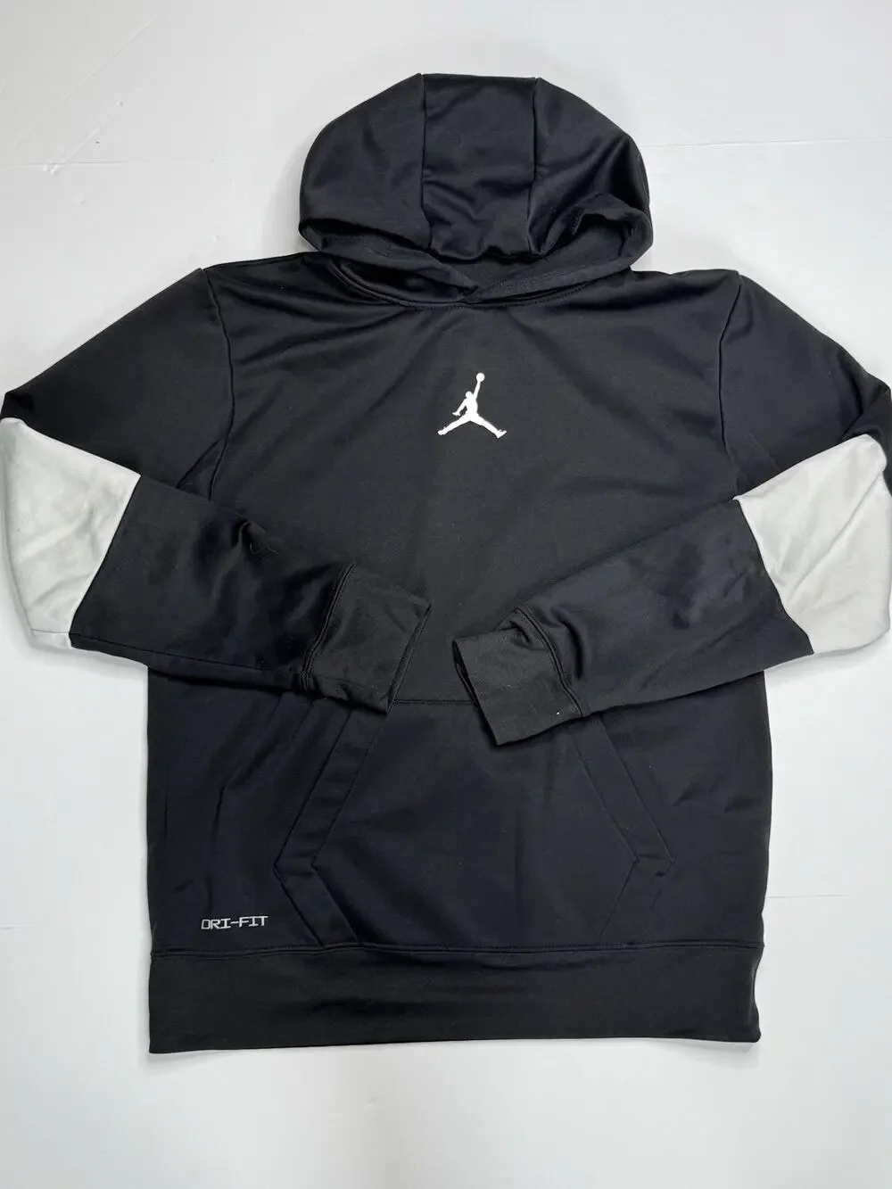 Nike Air Jordan Dri-FIT Hoodie Boys XL Black Gray Jumpman Colorblock